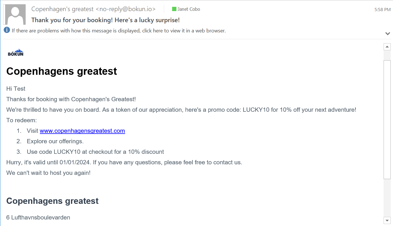 Copenhagens Greatest: Confirmation and Future Discount