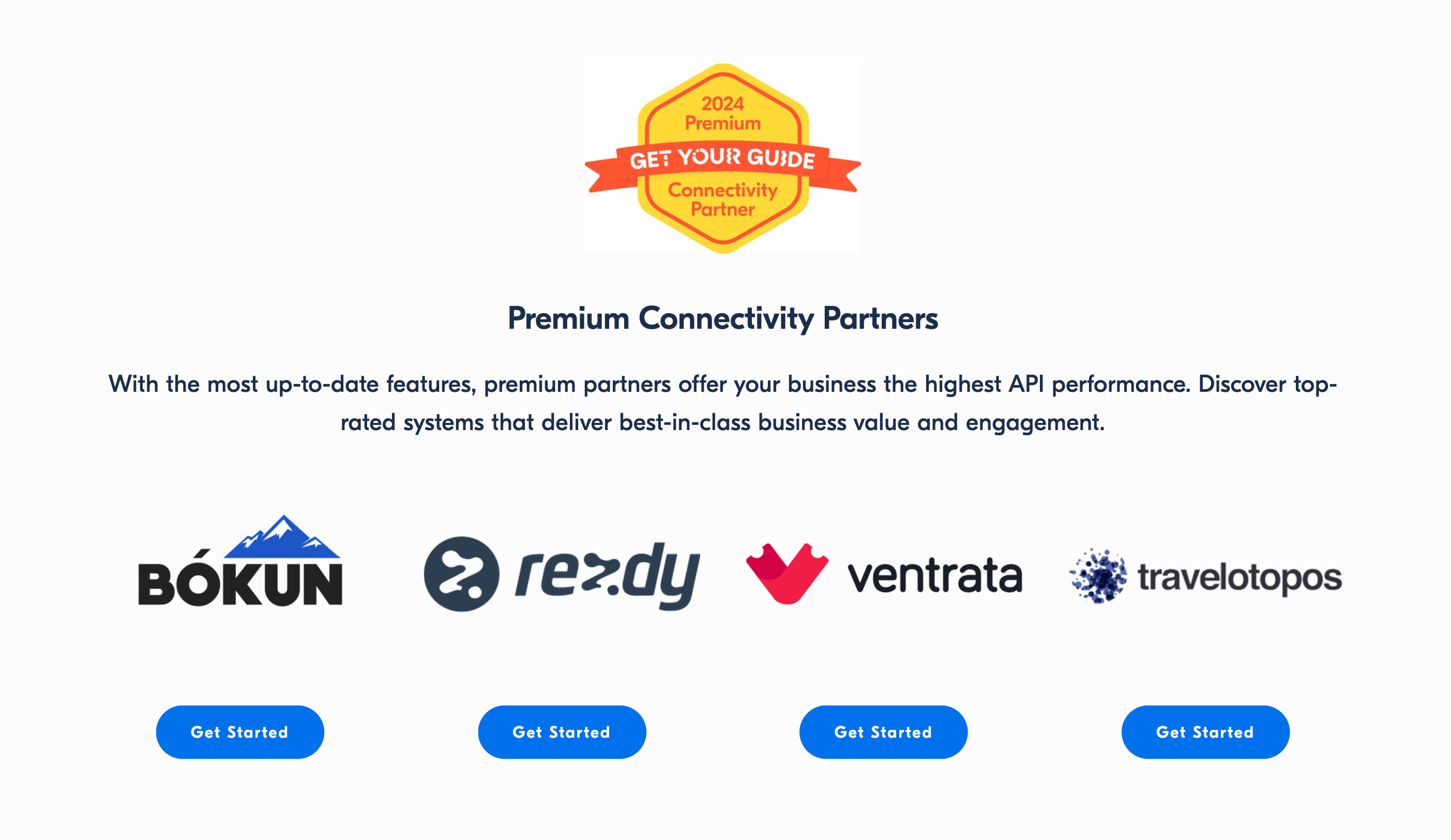 GetYourGuide Premium Connectivity Partners