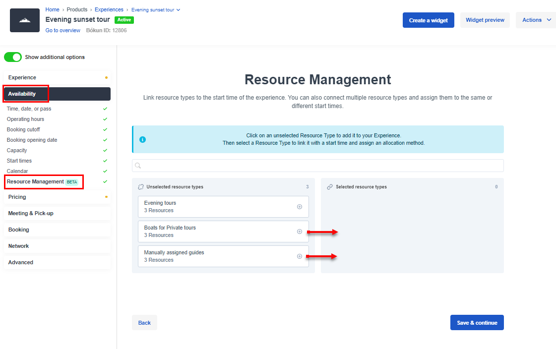 Resource Management and Availability